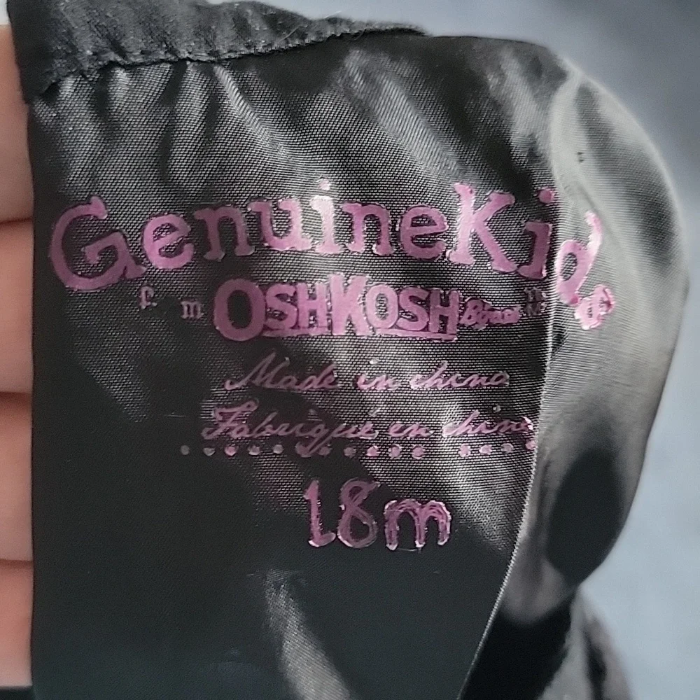 Osh Kosh,girls 18 months black, lace sundress.